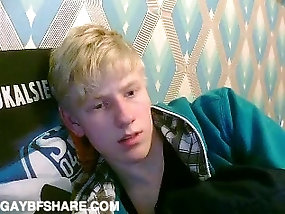 Nordic blonde twink shows what he has got on webcam
